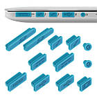 Заглушки портів для Apple MacBook Air 11"13" Pro 13"15" Retina 2011-2016 силіконові блакитні, фото 4