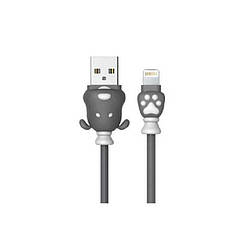 USB Data кабель Remax Fortune RC-106i Lightning 1m Grey