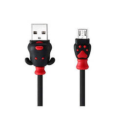 USB Data кабель Remax Fortune RC-106m MicroUSB 1m Black