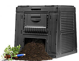 Компостер садовий пластиковий Keter (Кетер) E-Composter 470 л без основи (довжина) (17186236) Чорний