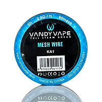 Катушка сетки Vandy Mesh Wire DIY Original Kanthal 1 (80 mesh): длина 1.5 метров, сопротивление 2.8 Ом/ft