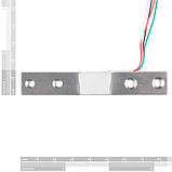 Тензодатчик для ваг YZC131 5 кг для HX711 Arduino, датчик ваги [#6-6], фото 3