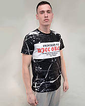 Футболка чоловіча з коротким рукавом і принтом від S до XL, фото 4