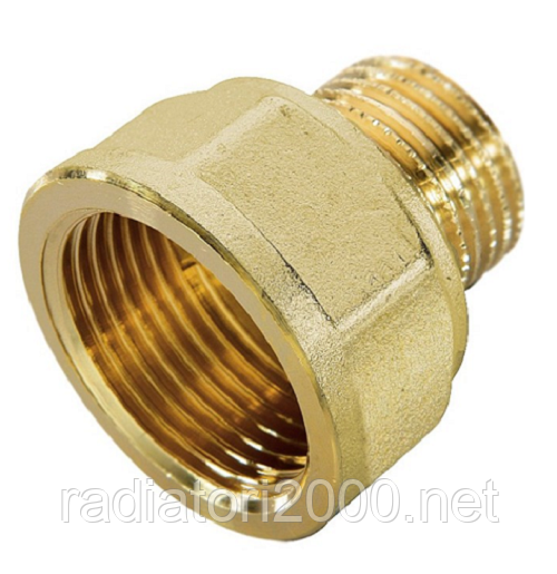 Перехідник 1/4" х 1/2" НВ латунний