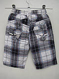 Шорти-бриджі в клітинку для хлопчиків 128,134 зросту А-yugi Туреччина, фото 2