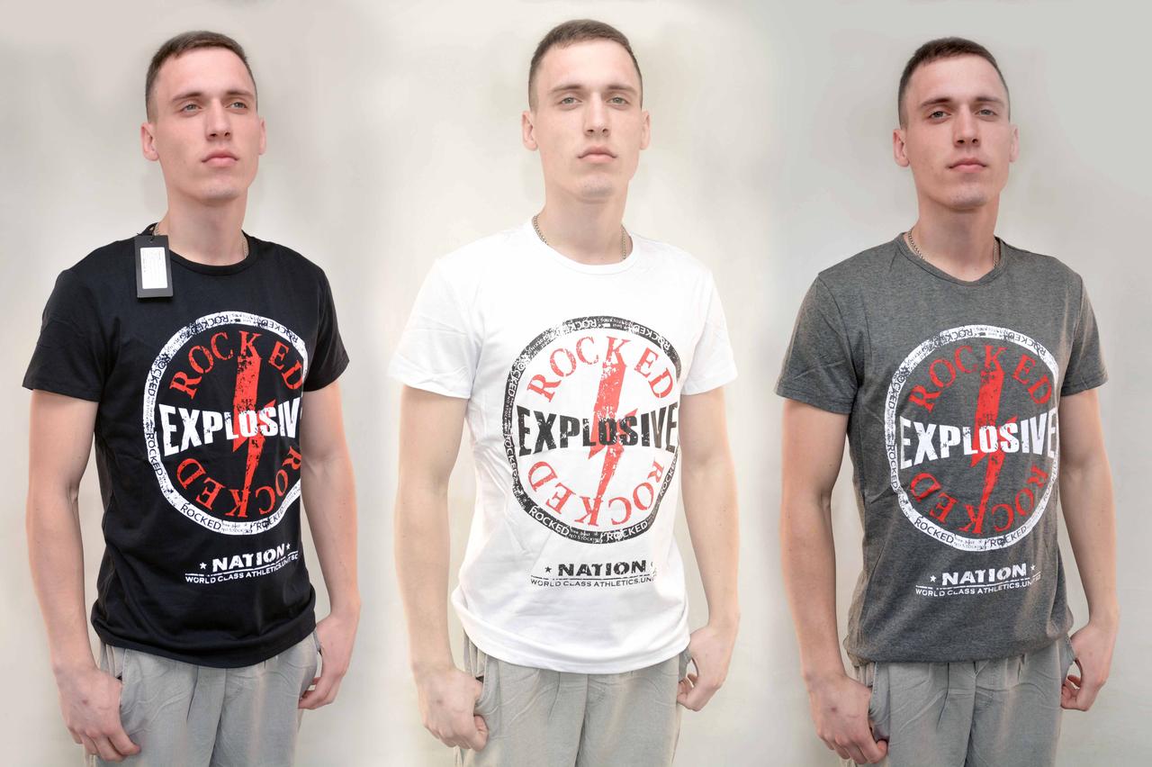 Футболка чоловіча з коротким рукавом і принтом Explosive M - XXL