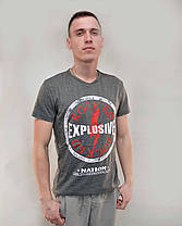 Футболка чоловіча з коротким рукавом і принтом Explosive M - XXL, фото 4