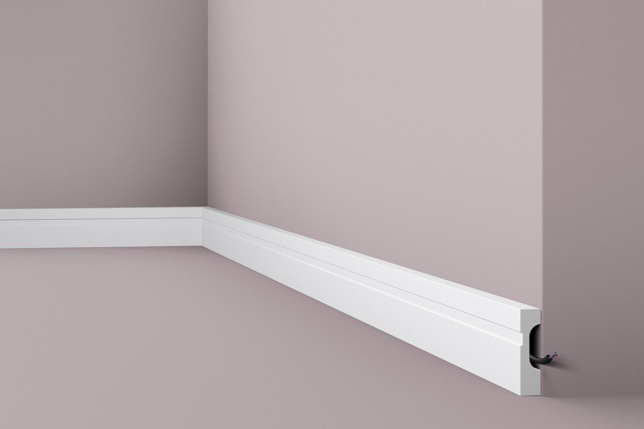 Плінтус підлоговий Wallstyl FD7 (7х1,8)см, довжина 2м, фото 1