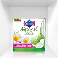 Прокладки гігієнічні Libress Natural Care Ultra Normal, 4 краплі, 10 шт