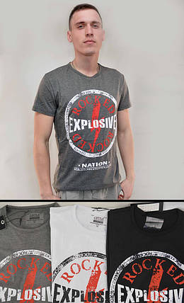 Футболка чоловіча з коротким рукавом і принтом Explosive, фото 1