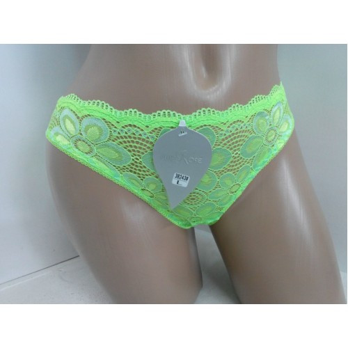 Мереживні трусики з низькою посадкою 40/42 салатові, фото 1