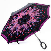 Парасолька навпаки «Пір'я» + подарунок