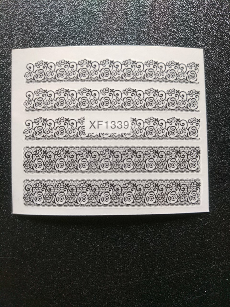 Наклейка на нігті, наклейка для нігтів, нігтьовий дизайн "візерунки" 5 шт. набір