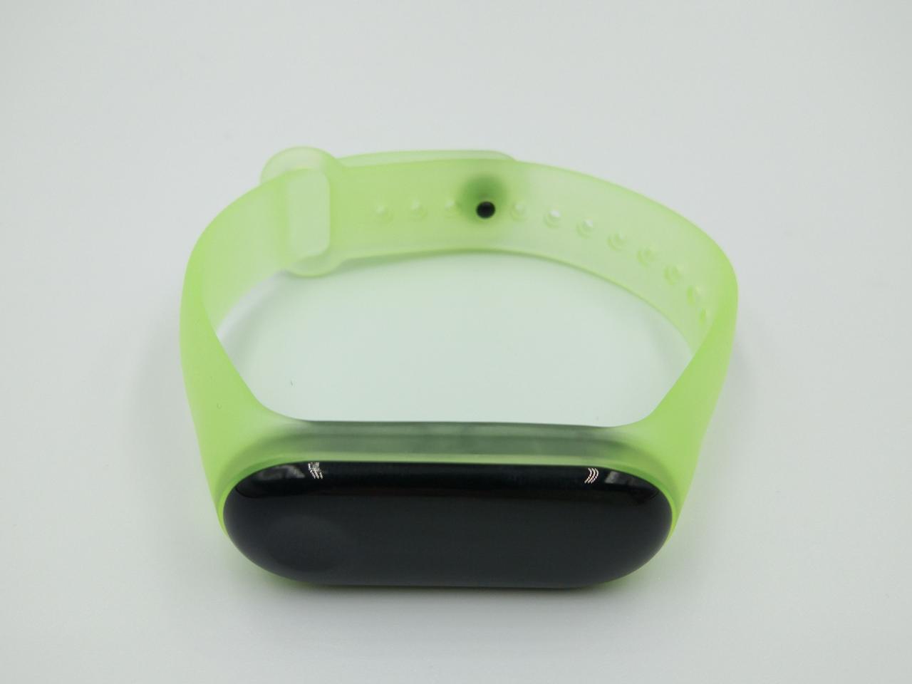 Ремінець Xiaomi Mi Band 4 / 3 SIKAI силіконовий напівпрозорий Зелений 1708P