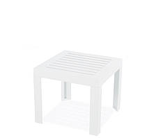 Столик для шезлонгу Suda пластик білий (Papatya-TM)