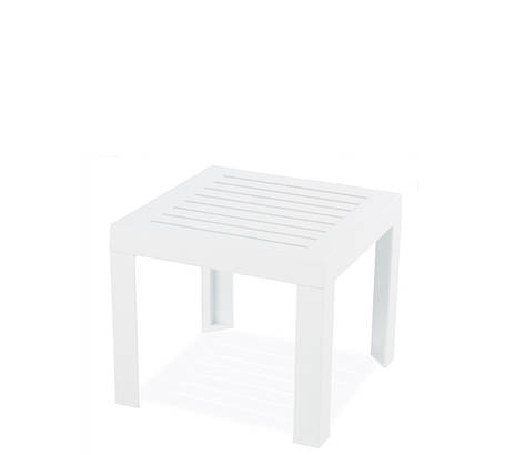 Столик для шезлонгу Suda пластик білий (Papatya-TM), фото 2
