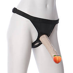 Трусики зі страпоном Doc Johnson Vac-U-Lock 8 Inch Classic Dong Ultra Harness, ПВХ, діаметр 3,8см