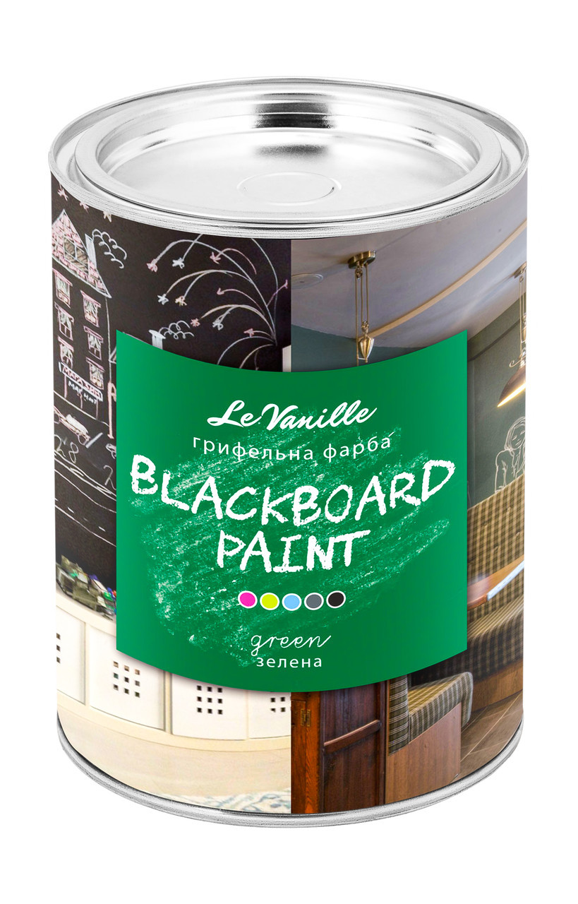 Грифельна фарба Le Vanille Blackboard зелена 0.9 л