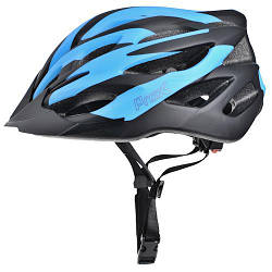 Шолом велосипедний ProX Thumb чорний/блакитний (A-KO-0125) — 58-61 см