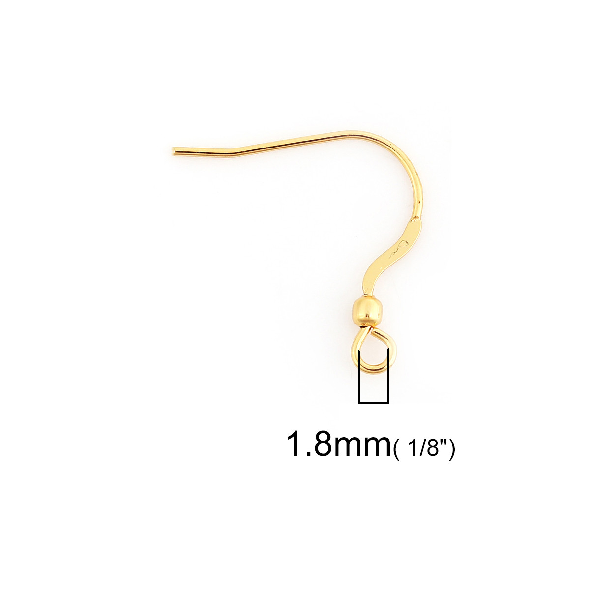 Швенза, Основа для сережок, Колір: золото, Нержавіюча сталь, 20mm x 19mm - 18mm x 15mm, ціна за 1 штуку