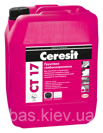 Ceresit CT 17 Ґрунтівка глибокопроникна, 10 л