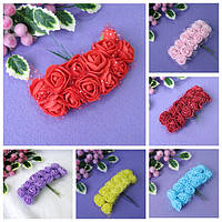 Троянди з фатином з латексу 2.2 см