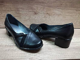 Класичні жіночі туфлі з натуральної шкіри ТМ Світанок