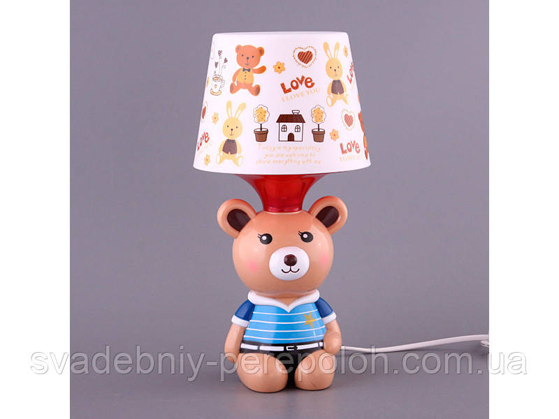 Світильник з абажуром Fashion Lamp Ведмедик 32 см 39-222