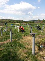 Монтаж оголовков из стальной пластины 5мм.