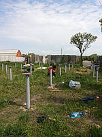 Оголовки на винтовых сваях.