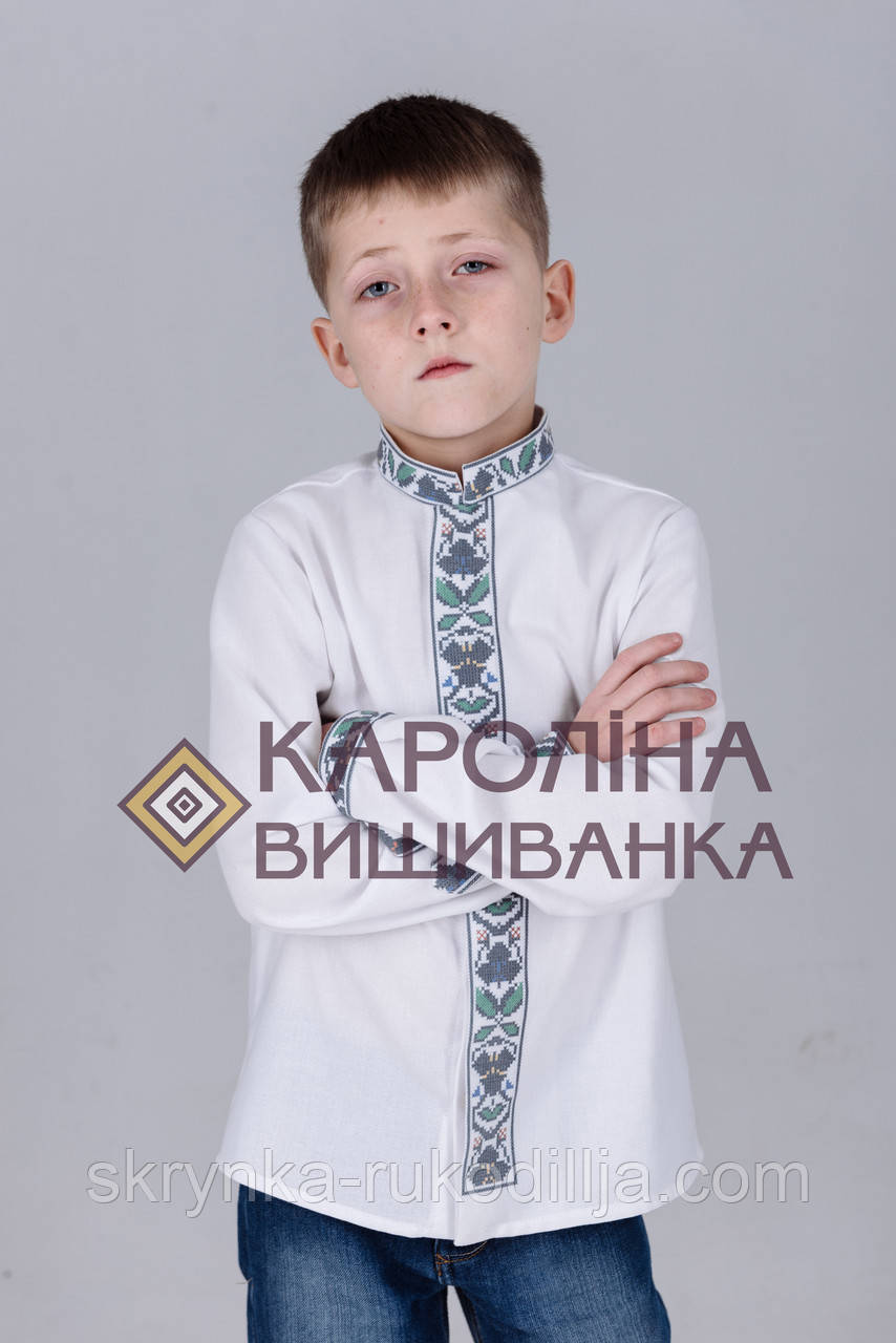 СД-007 Заготівля для вишивки Сорочка для хлопчика дитяча/підліткова Кароліна Вишиванка