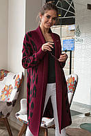 В'язаний кардиган Лео марсала