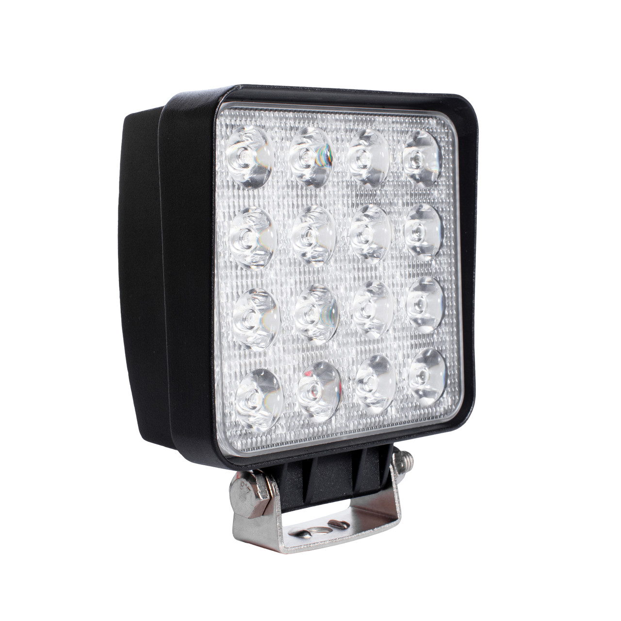 LED фара квадратна 48W, 16 ламп, вузький промінь 10/6000K 30V, фото 1