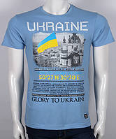 Футболка Glory to Ukrayne (світло-джинсова)