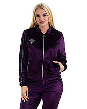 Жіночий спортивний костюм ― двійка фіолетовий, 52