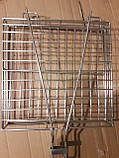 Якісна Решітка-гриль об'ємна, з харчової неіржавіючої сталі, 300*300*50, з регулюванням висоти, фото 4