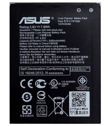 Акумулятор C11P1506 для Asus Zenfone Go ZC500TG (2070 mAh), фото 2