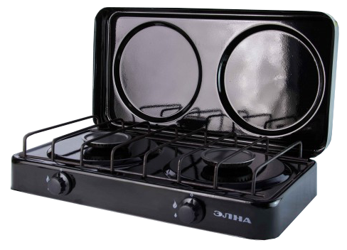 Газова плита двоконфорочна з кришкою Елна ПГ2 -Н, фото 1