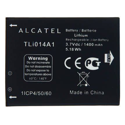 Акумулятор Alcatel TLi014A1, TLi014A2 4027D, фото 2