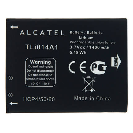Акумулятор Alcatel TLi014A1, TLi014A2 4027D, фото 1