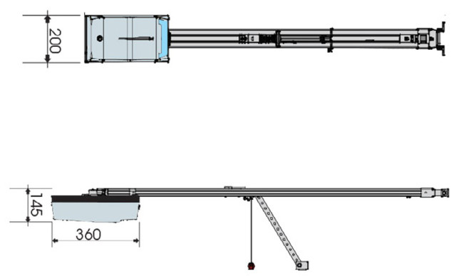 Габаритні розміри Faac D700