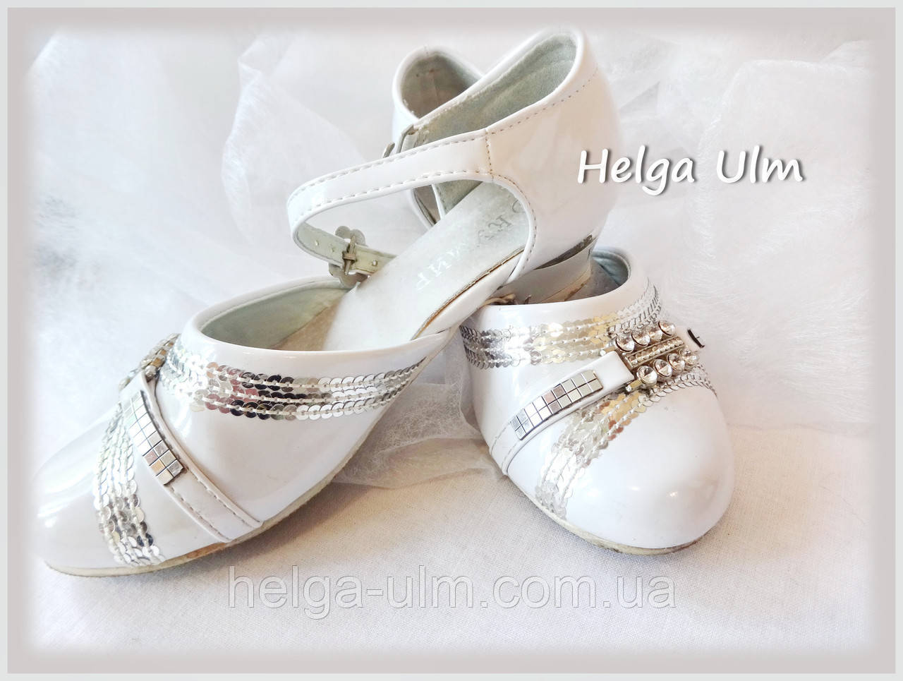 Туфельки дитячі білі для карнавального костюму. ПРОКАТ у Львові лише з костюмами., фото 1