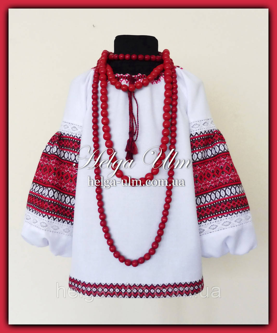 Блуза-туніка з вишитого полотна "Грушка" - 110р., фото 1