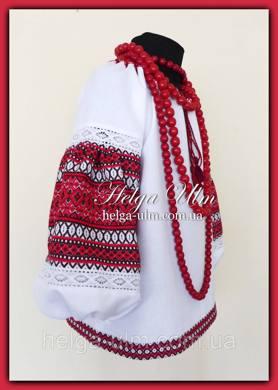 Блуза-туніка з вишитого полотна "Грушка" - 116р., фото 1