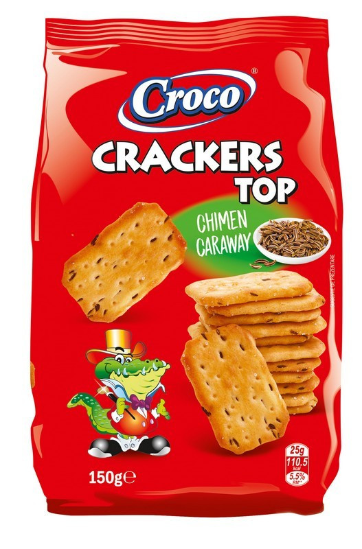 Крекер Croco Crackers TOP 150г з кмином