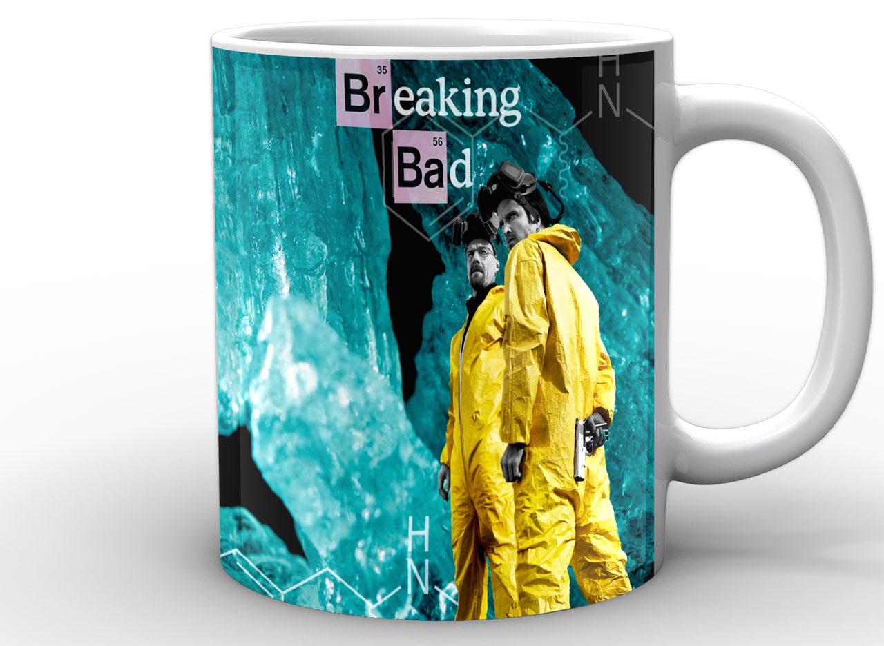 Кружка Geek Land біла Breaking Bad Всі тяжкі постер BB.02.017