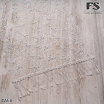 Весільний білий шарф Ліра зі стразами, фото 3