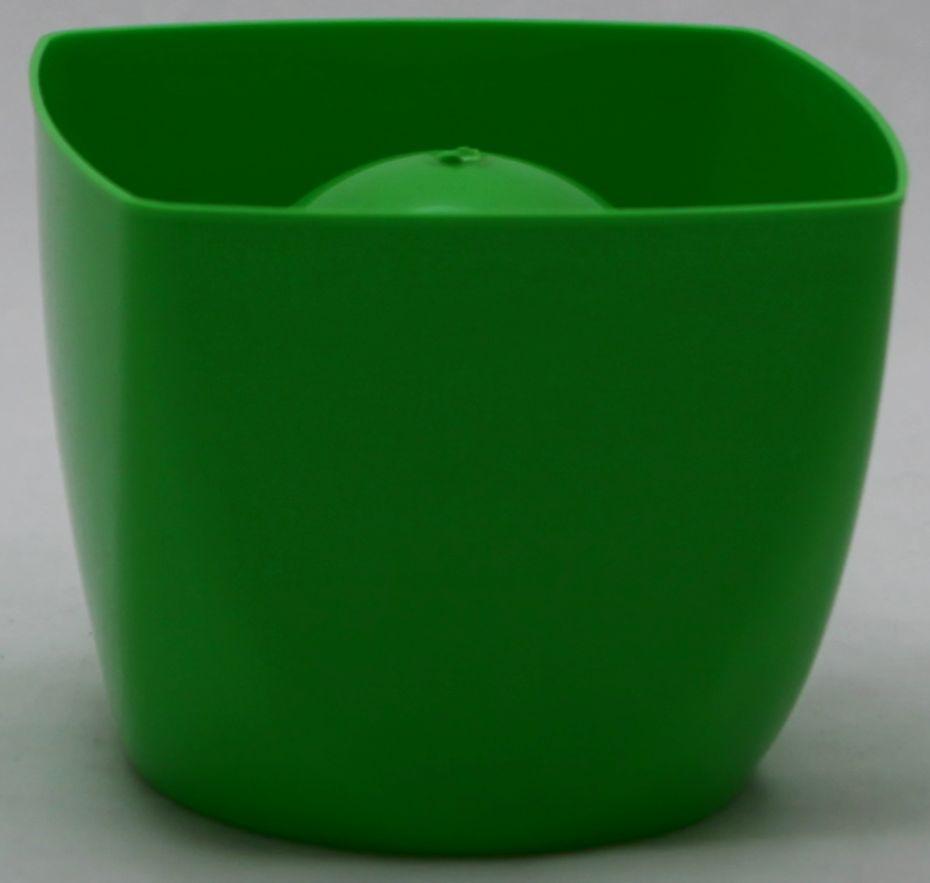 Пластиковая квадратная подставка под ершик для унитаза (цвет салатовый) - фото 2 - id-p947343277