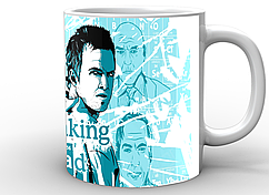 Кухоль Geek Land білий Breaking Bad У всі важкі фан арт BB.02.020