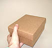 Коробка подарункова з крафт картону 125x160x70 мм., фото 3